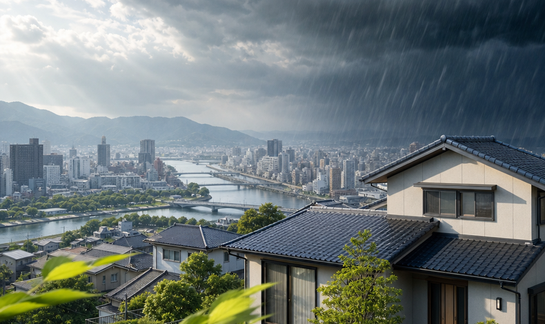 画像1688：エルニーニョで変わる雨風と広島市の空き家備え
